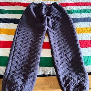 Navy Blue Nike Quilted Oversized Joggers